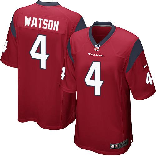 Nike Texans #4 Deshaun Watson Red Alternate Youth Stitched NFL Elite Jersey